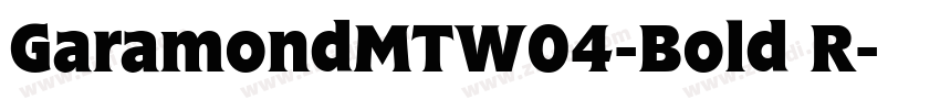 GaramondMTW04-Bold R字体转换